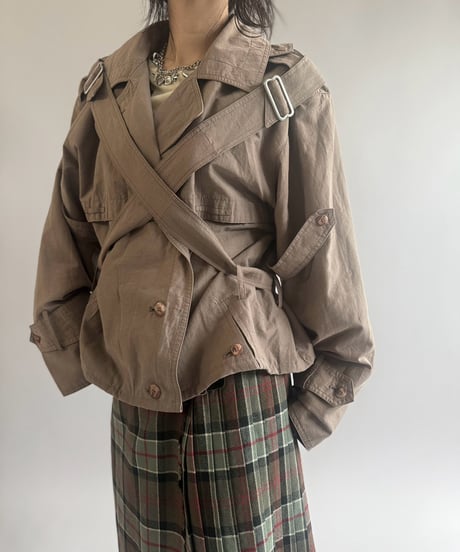 【RE;CIRCLE】 RE Trench Short Coat  / 261019-021
