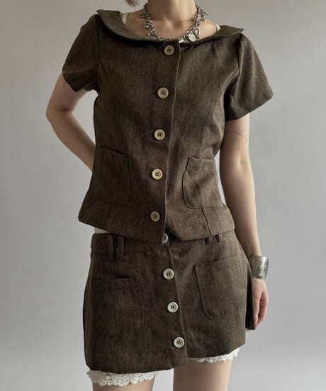 【USED】 Set Up S/S Jacket & Skirt/ 260815-012