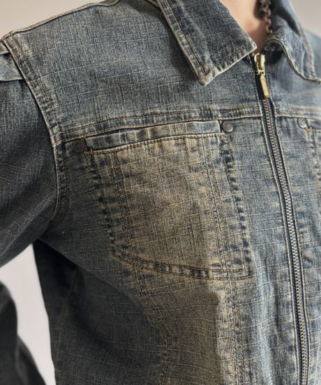 【USED】 Zip-Up Denim Jacket   / 261010-021