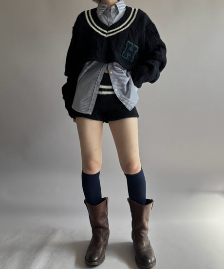 【RE;CIRCLE】 RE Tilden Knit Set-up  /261019-033