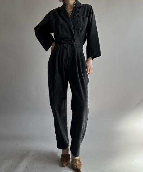 【USED】 Two-Tuck Cotton Jump Suit / 261024-011