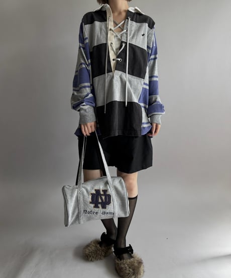 【RE;CIRCLE】 RE Lace-Up Rugger Shirt  /261015-008