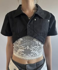 【Chinatsu Aoyama】 RE Makers Shirt Black / 260813-039