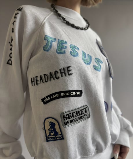 【RE;CIRCLE】 RE Mash up Products Handwritten Sweat Top  /261026-003