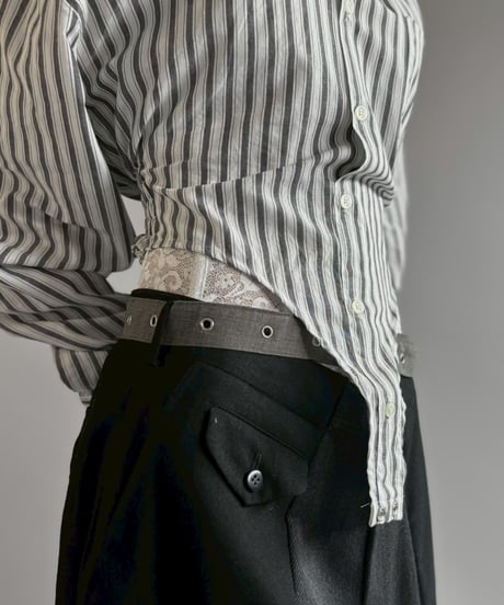 【RE;CIRCLE】RE Leotard Stripe Shirt / 260713-005