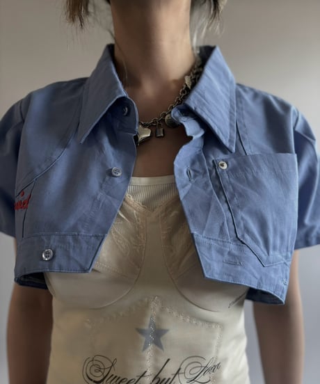 【Chinatsu Aoyama】 RE Makers Shirt Blue / 260813-033