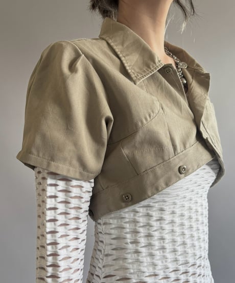【Chinatsu Aoyama】 RE Makers Shirt Khaki / 260813-021