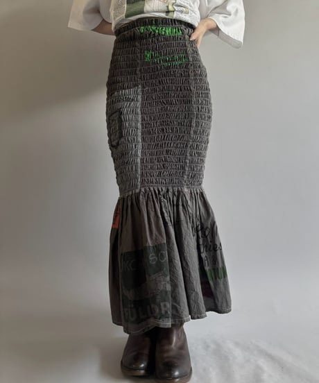 【RE;CIRCLE】  RE Eco Bag Shirring Skirt / 260810-041