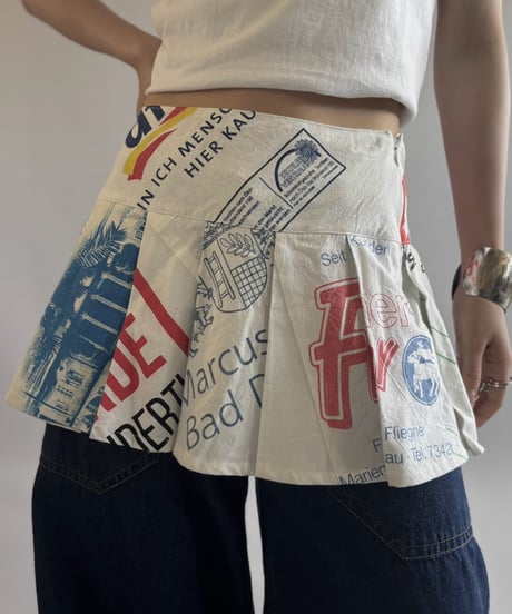 【RE;CIRCLE】  RE Eco Bag Pleats Skirt / 260810-018