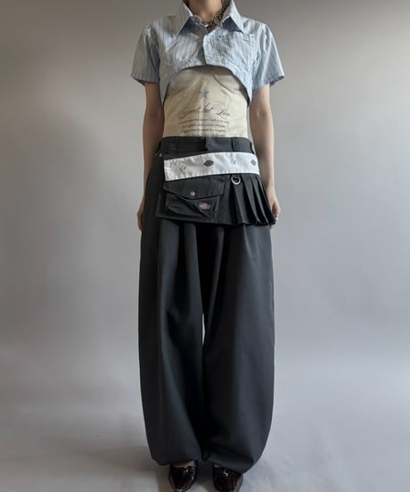 【Chinatsu Aoyama】 RE Makers Shirt Stripe / 260813-031