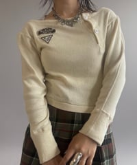 【RE;CIRCLE】 RE Under Wear Boat Neck Shirt  / 261019-020