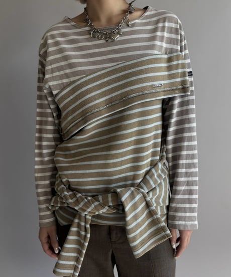 【Chinatsu Aoyama】 Patchwork Border Top  /  2601022-031