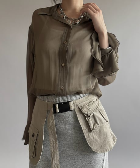 【RE;CIRCLE】  RE Fishing Vest Belt Bag / 260810-003