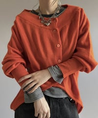【RE;CIRCLE】 RE Deformed Acrylic Cardigan / 261005-006