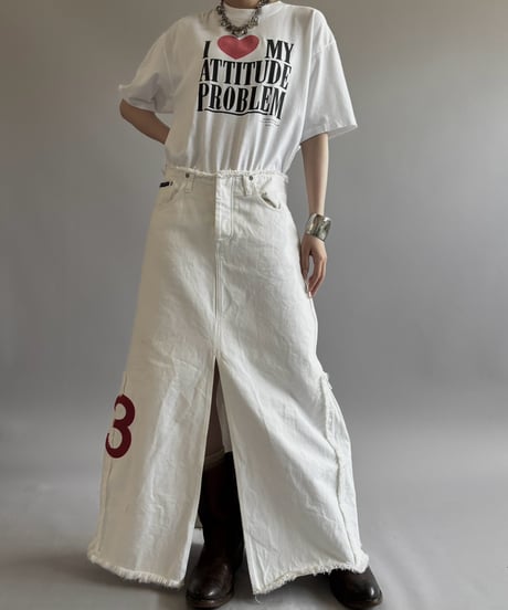 【USED】Made in USA 80~90's I ♡ MY ATTITUDE T-Shirt / 260801-020