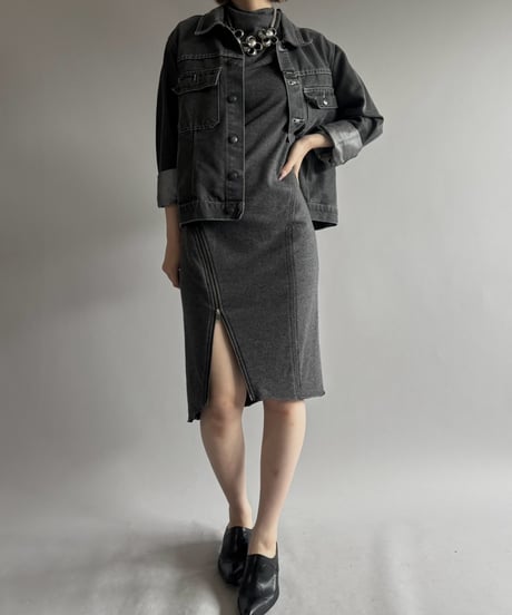 【USED】 MARITHÉ + FRANÇOIS GIRBAUD Glitter Denim Jacket   / 261010-008