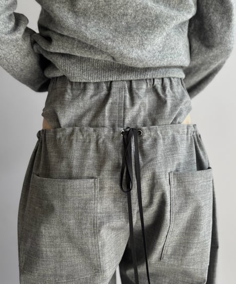 【Chinatsu Aoyama】 Suit Barrel Leg Pants  /  2601022-037
