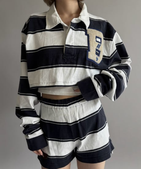 【RE;CIRCLE】 RE Cropped Rugger Shirt Set-Up  /261015-001