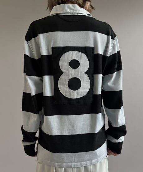 【USED】 90's Polo Ralph Lauren Striped Rugby Shirt / 261003-019