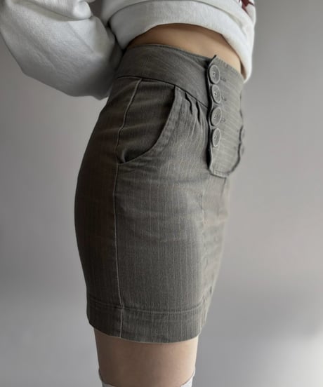 【USED】 Design Mini Skirt /261024-002