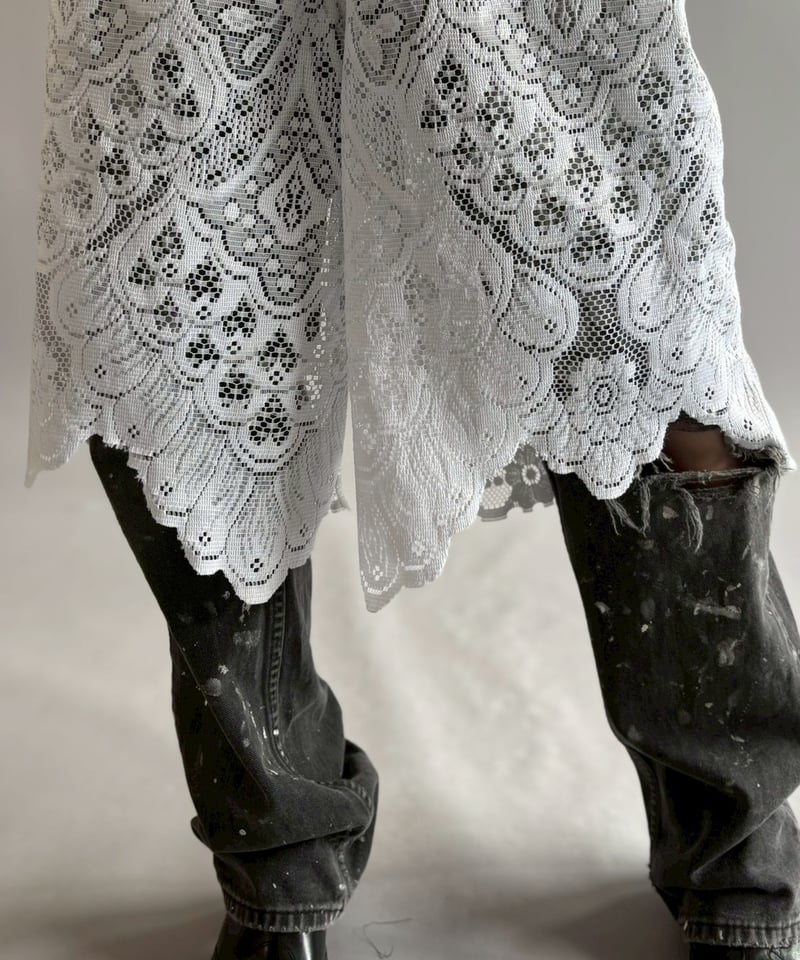 RE;CIRCLE】 RE Crochet Lace Wide Half Pants / 2
