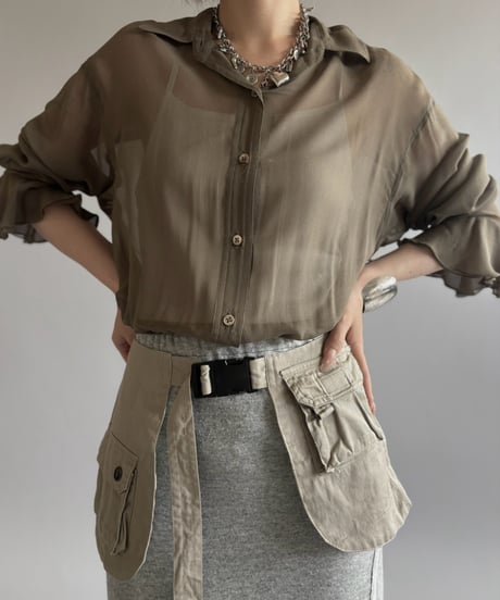 【RE;CIRCLE】  RE Fishing Vest Belt Bag / 260810-003
