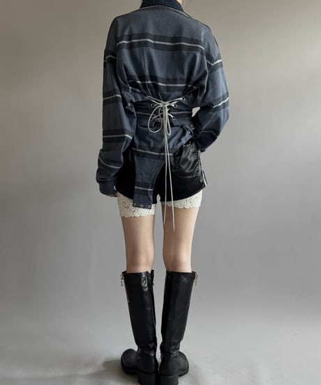 【RE;CIRCLE】 RE Leotard Rugger Shirt/ 260928-012