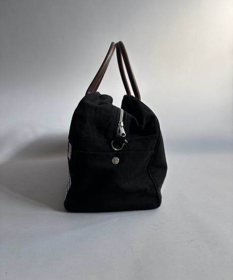 【RE;CIRCLE】 RE French Bedcover Boston Bag Wappen Black /261026-033
