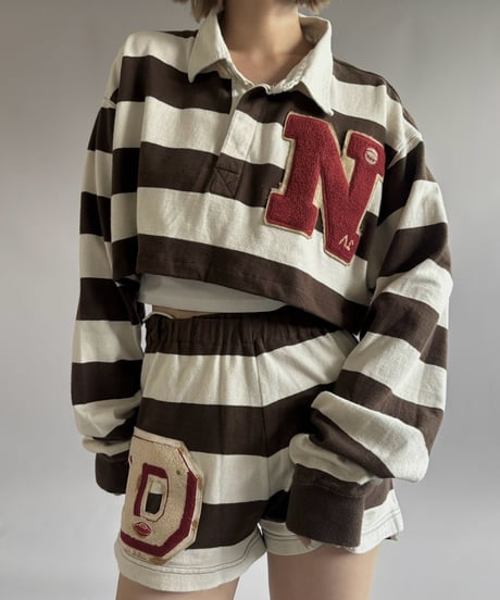 【RE;CIRCLE】 RE Cropped Rugger Shirt Set-Up  /261026-026
