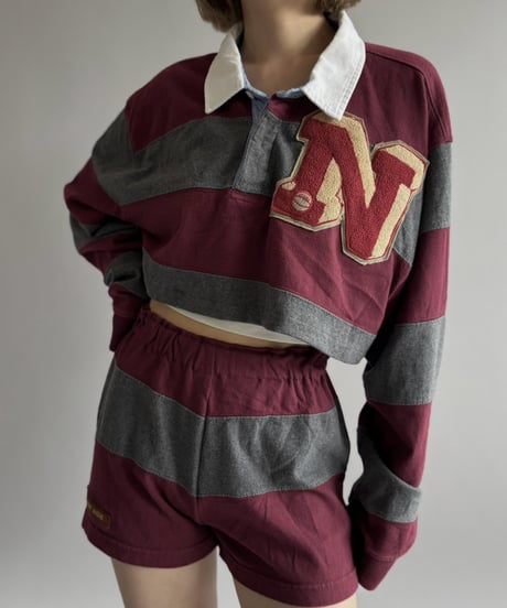 【RE;CIRCLE】 RE Cropped Rugger Shirt Set-Up  /261015-003