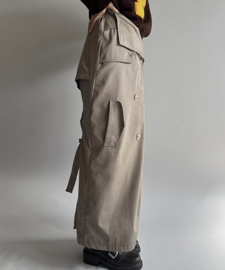 【RE;CIRCLE】 RE Trench Long Skirt  /261015-019