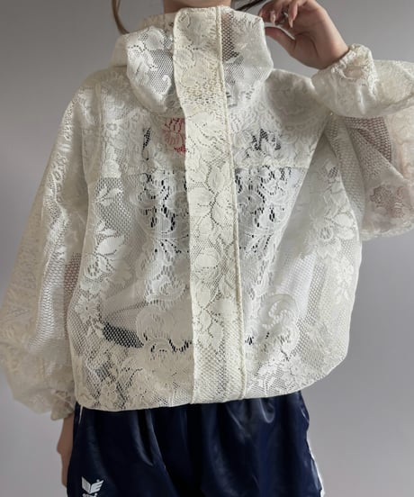 【RE;CIRCLE】RE Lace Hooded Jacket / 260824-008
