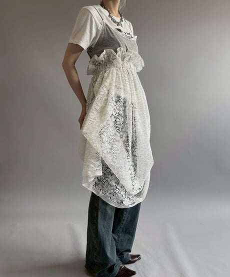【RE;CIRCLE】RE Crochet Camisole＋Lace One-Piece / 260709-007
