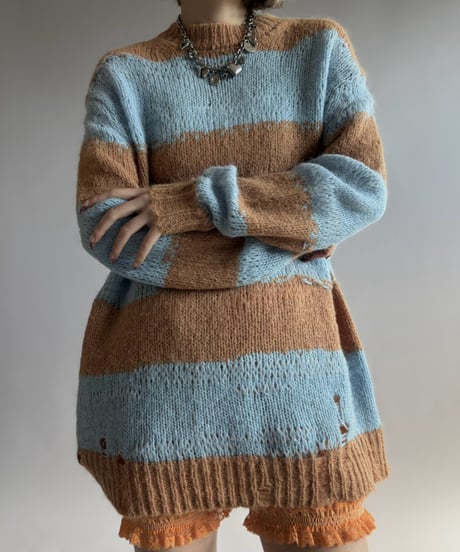 【USED】 Acne Studios Stripe Grange Knit  / 261024-016