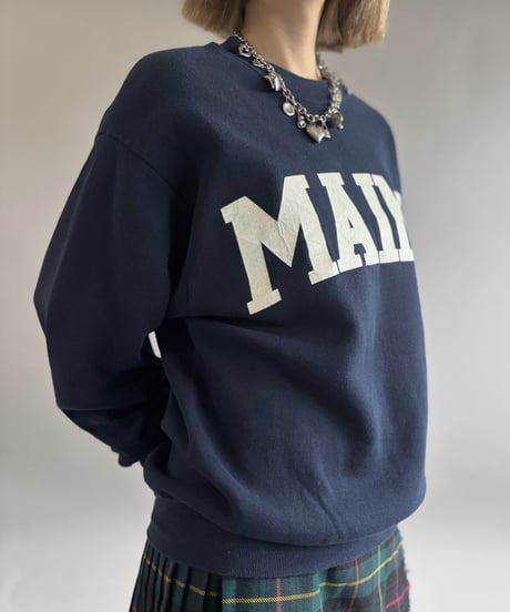 【USED】 Made in USA 90's Jerzees MAINE Sweat  / 261031-029