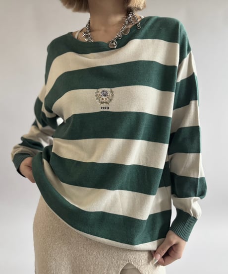 【USED】 Made in Italy Border Knit / 261031-018
