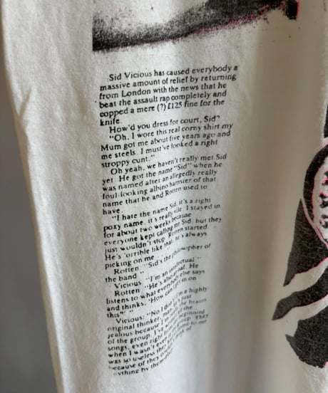 【USED】 SID VICIOUS T-Shirt/ 260718-009