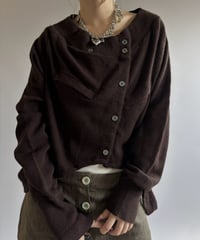 【RE;CIRCLE】 RE Deformed Acrylic Cardigan / 261005-008