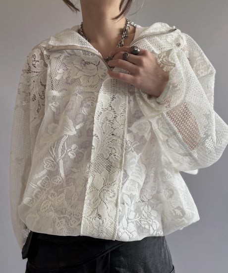 【RE;CIRCLE】RE Lace Hooded Jacket / 260824-014