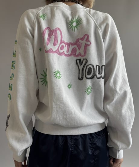 【RE;CIRCLE】 RE Mash up Products Handwritten Sweat Top  /261026-003