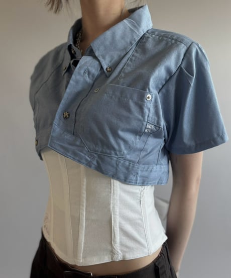 【Chinatsu Aoyama】 RE Makers Shirt Blue / 260813-034