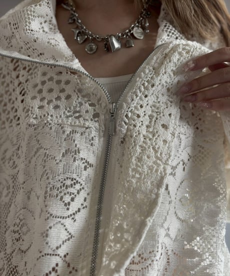 【RE;CIRCLE】RE Crochet  Hooded Blouson / 260709-015