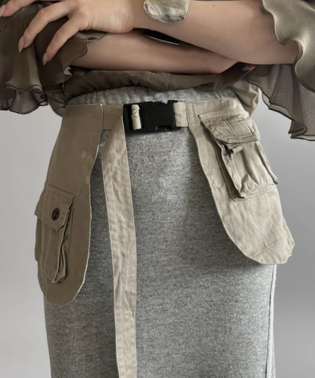 【RE;CIRCLE】  RE Fishing Vest Belt Bag / 260810-003