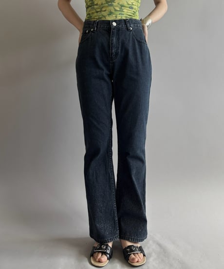 【USED】 OLD GAP Lame Design Flare Denim Pants / 260815-006