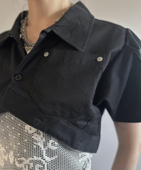 【Chinatsu Aoyama】 RE Makers Shirt Black / 260813-039