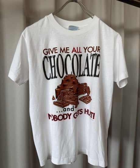 【USED】 Made in USA 80~90's Hanes CHOCOLATE T-Shirt / 260725-028