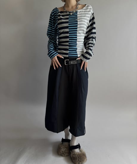 【Chinatsu Aoyama】 Patchwork Border Top  /  2601022-003