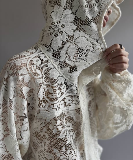 【RE;CIRCLE】RE Lace Hooded Jacket / 260824-010