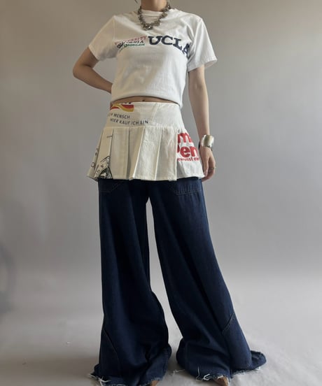【RE;CIRCLE】  RE Eco Bag Pleats Skirt / 260810-017