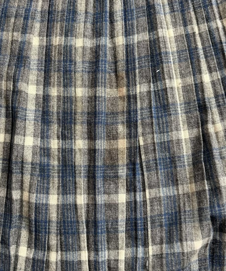 【USED】 Check Pattern Pleats Skirt / 261031-014